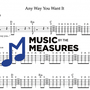Ukulele Tablature for “Any Way You Want It” by Journey