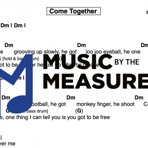 Lead Sheet (chord) for “Come Together” by The Beatles