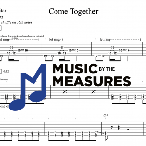 Rhythm Guitar Tablature for “Come Together” by The Beatles