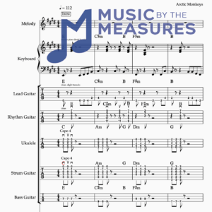 Full Band Sheet Music for “Fluorescent Adolescent” by Arctic Monkeys