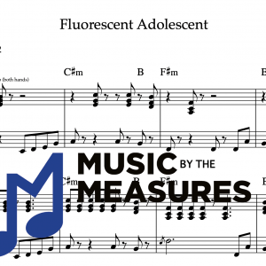 Keyboard Sheet Music for “Fluorescent Adolescent” by Arctic Monkeys