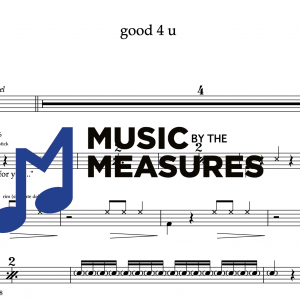 Drum Sheet Music for "good 4 u" by Olivia Rodrigo