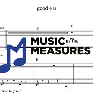 Keyboard for "good 4 u" by Olivia Rodrigo