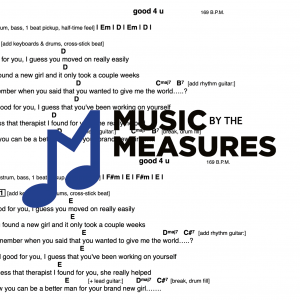 Lead Sheet for "good 4 u" by Olivia Rodrigo