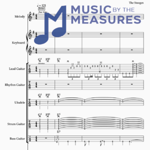 Full Band Sheet Music for "I Wanna Be Your Dog" by The Stooges