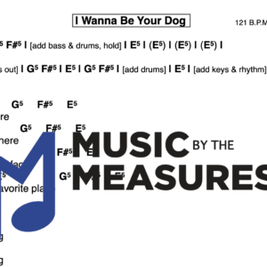 Lead Sheet for "I Wanna Be Your Dog' by The Stooges