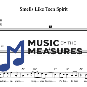 Melody Sheet Music for "Smells Like Teen Spirit" by Nirvana