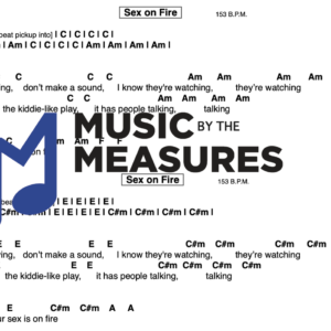 Lead Sheet for "Sex on fire" by Kings of Leon