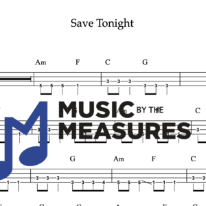 Bass Guitar Tablature for "Save Tonight" by Eagle-Eye Cherry