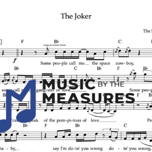 Melody Sheet Music for "The Joker" by The Steve Miller Band