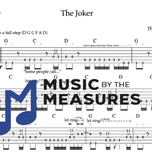 Rhythm Guitar Tablature for "The Joker" by The Steve Miller Band
