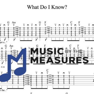 Strum Guitar Tablature for "What Do I Know" by Ed Sheeran