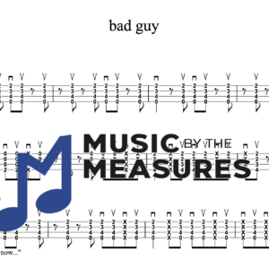 Ukulele Tablature for "bad guy" by Billie Eilish