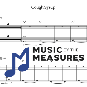 Keyboard Sheet Music for "Cough Syrup" by Young the Giant