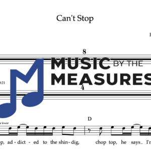 Melody Sheet Music for "Can't Stop" by Red Hot Chili Peppers