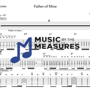 Lead Guitar Tablature for "Father of Mine" by Everclear