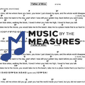 Lead Sheet for "Father of Mine" by Everclear