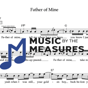 Melody Sheet Music for "Father of Mine" by Everclear