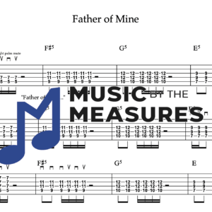 Rhythm Guitar Tablature for "Father of Mine" by Everclear