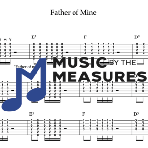 Strum Guitar Tablature for "Father of Mine" by Everclear