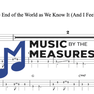 Bass Guitar Tablature for "It's the End of the World as We Know It (And I Feel Fine)" by R.E.M.