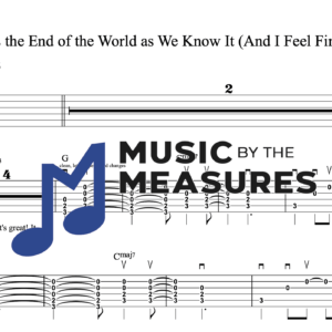 Lead Guitar Tablature for "It's the End of the World as We Know It (And I Feel Fine)" by R.E.M.