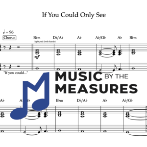 Keyboard Sheet Music for "If You Could Only See" by Tonic