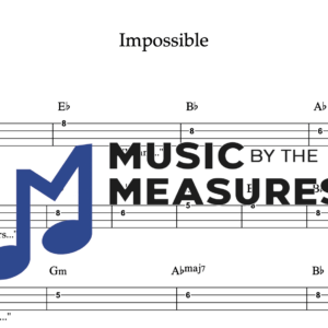 Bass Guitar Tablature for "Impossible" by James Arthur 