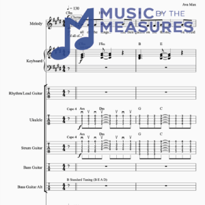 Full Band Sheet Music for "Kings and Queens" by Ava Max