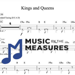 Bass Guitar Tablature for "Kings and Queens" by Ava Max