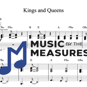 Keyboard Sheet Music for "Kings and Queens" by Ava Max