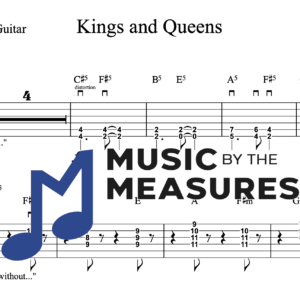 Lead Guitar Tablature for "Kings and Queens" by Ava Max
