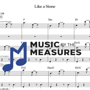 Keyboard Sheet Music for "Like a Stone" by Audioslave
