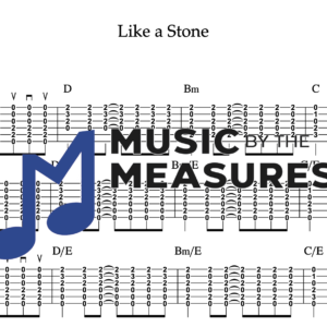 Strum Guitar Tablature for "Like a Stone" by Audioslave