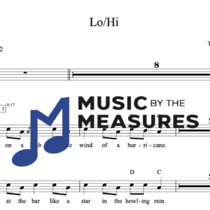 Melody Sheet Music for "Lo/Hi" by The Black Keys