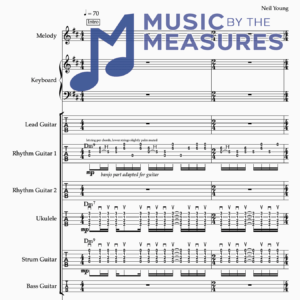 Full Band Sheet Music for "Old Man" by Neil Young