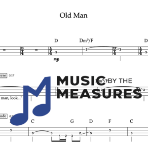 Bass Guitar Tablature for "Old Man" by Neil Young