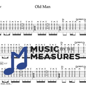 Strum Guitar Tablature for "Old Man" by Neil Young