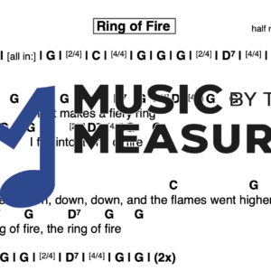 Lead Sheet for "Ring of Fire" by Johnny Cash