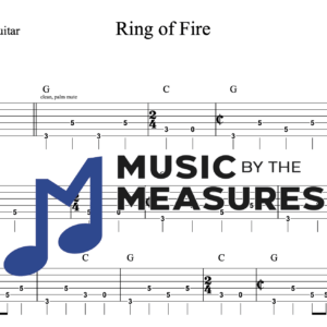 Lead Guitar Tablature for "Ring of Fire" by Johnny Cash
