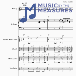 Full Band Sheet Music for "Respect" by Aretha Franklin