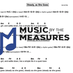 Lead Sheet for "Steady, as She Goes" by The Raconteurs