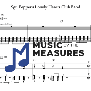Keyboard Sheet Music for "Sgt. Pepper's Lonely Hearts Club Band" by The Beatles