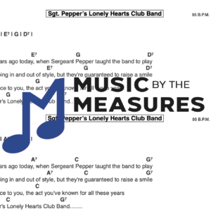 Lead Sheet for "Sgt. Pepper's Lonely Hearts Club Band" by The Beatles
