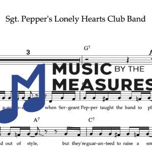 Melody Sheet Music for "Sgt. Pepper's Lonely Hearts Club Band" by The Beatles