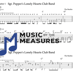 Rhythm Guitar Tablature for "Sgt. Pepper's Lonely Hearts Club Band" by The Beatles