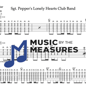 Strum Guitar Tablature for "Sgt. Pepper's Lonely Hearts Club Band" by The Beatles