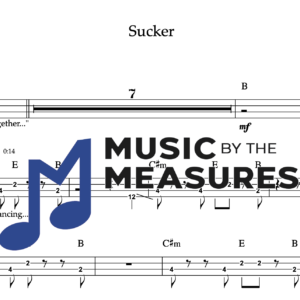 Bass Guitar Tablature for "Sucker" by Jonas Brothers