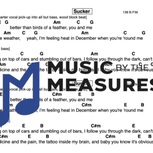 Lead Sheet for "Sucker" by Jonas Brothers
