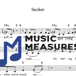 Melody Sheet Music for "Sucker" by Jonas Brothers